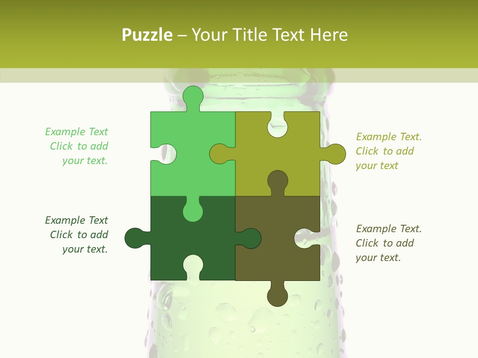 Drink Isolated Green PowerPoint Template