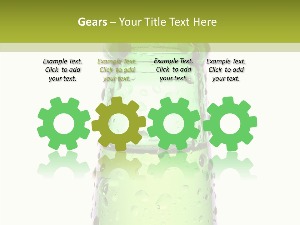 Drink Isolated Green PowerPoint Template