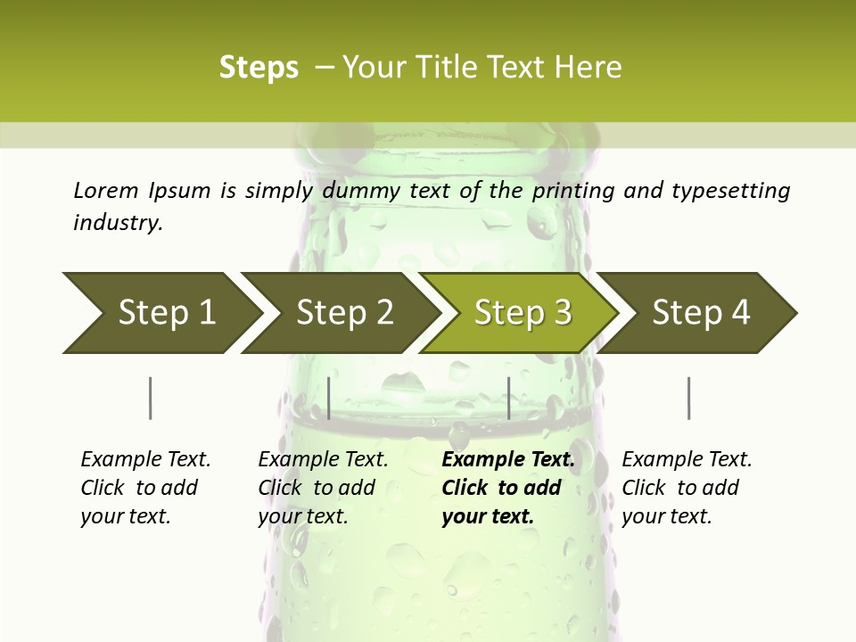Drink Isolated Green PowerPoint Template