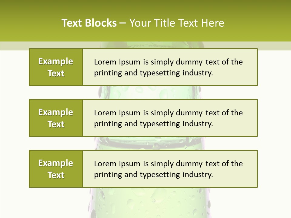 Drink Isolated Green PowerPoint Template