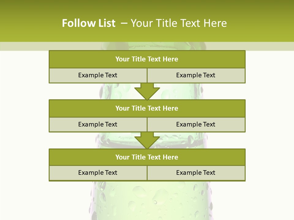 Drink Isolated Green PowerPoint Template