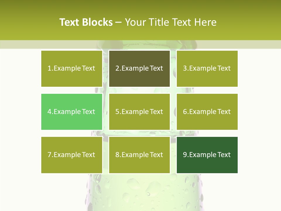 Drink Isolated Green PowerPoint Template