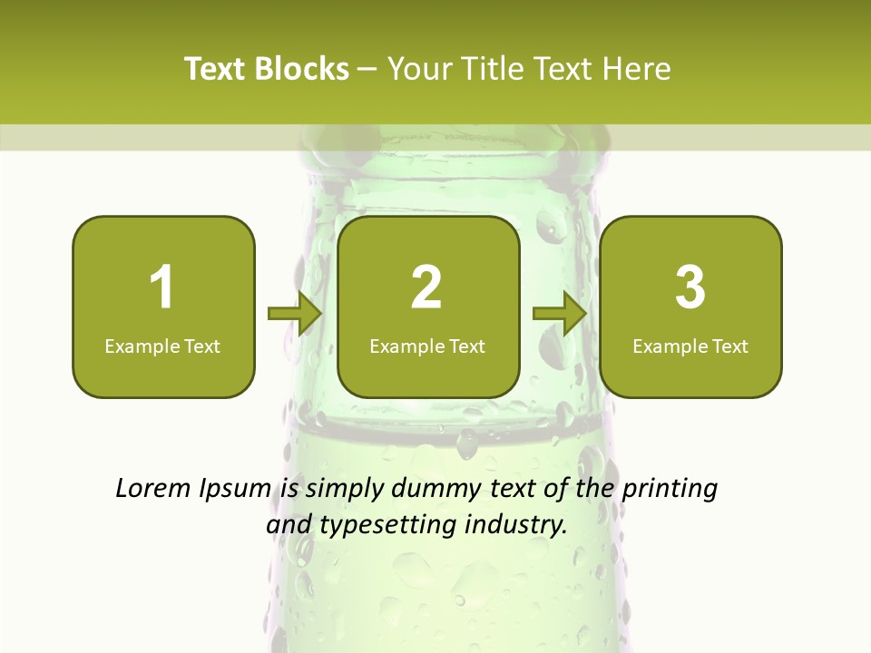 Drink Isolated Green PowerPoint Template