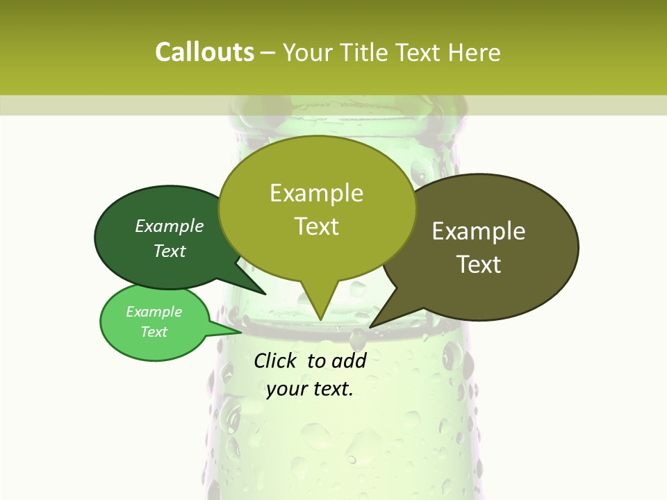 Drink Isolated Green PowerPoint Template