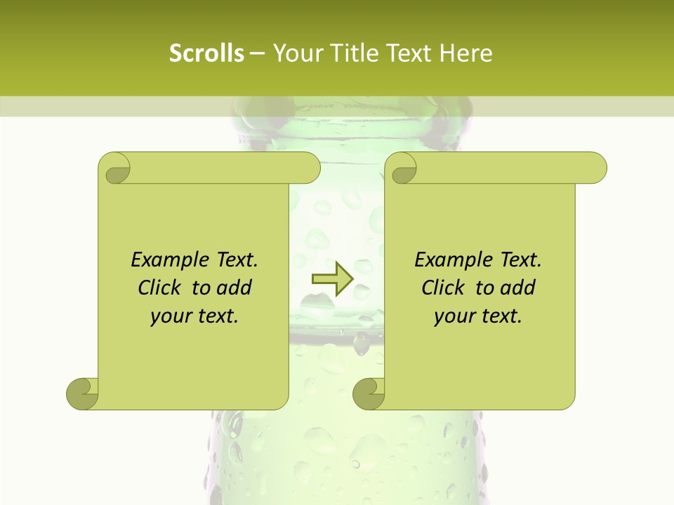 Drink Isolated Green PowerPoint Template