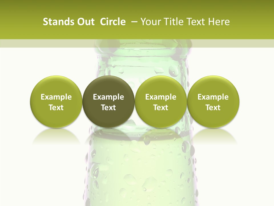 Drink Isolated Green PowerPoint Template