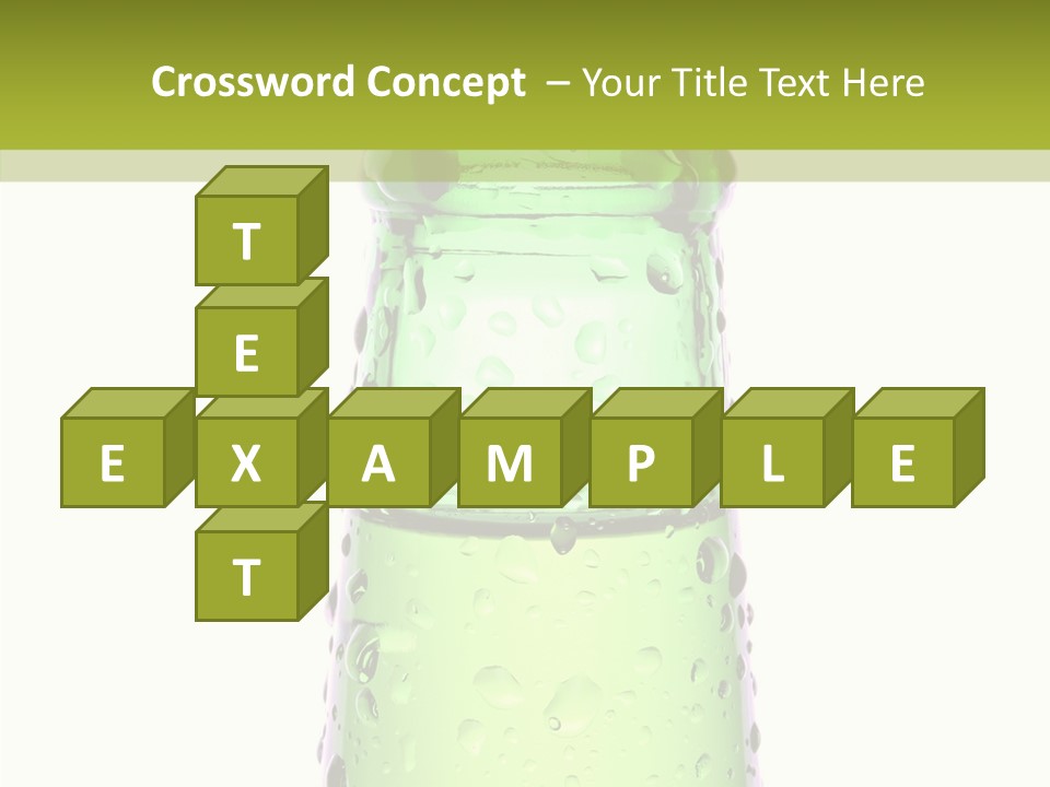 Drink Isolated Green PowerPoint Template