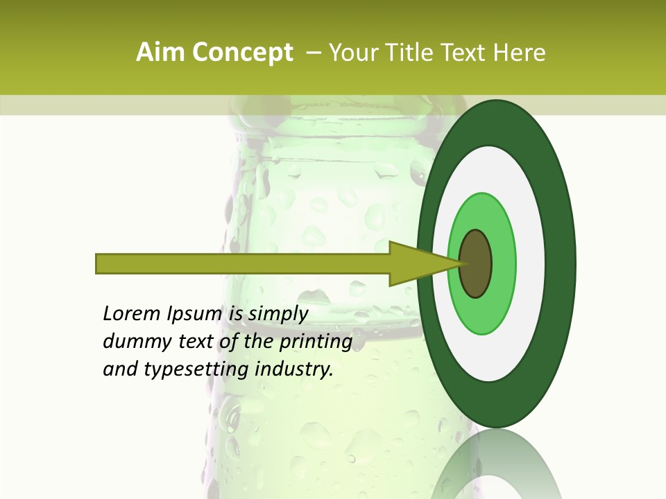 Drink Isolated Green PowerPoint Template