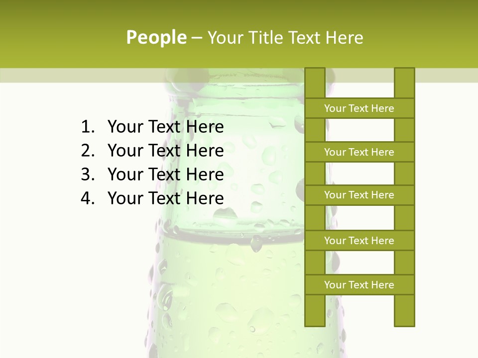 Drink Isolated Green PowerPoint Template