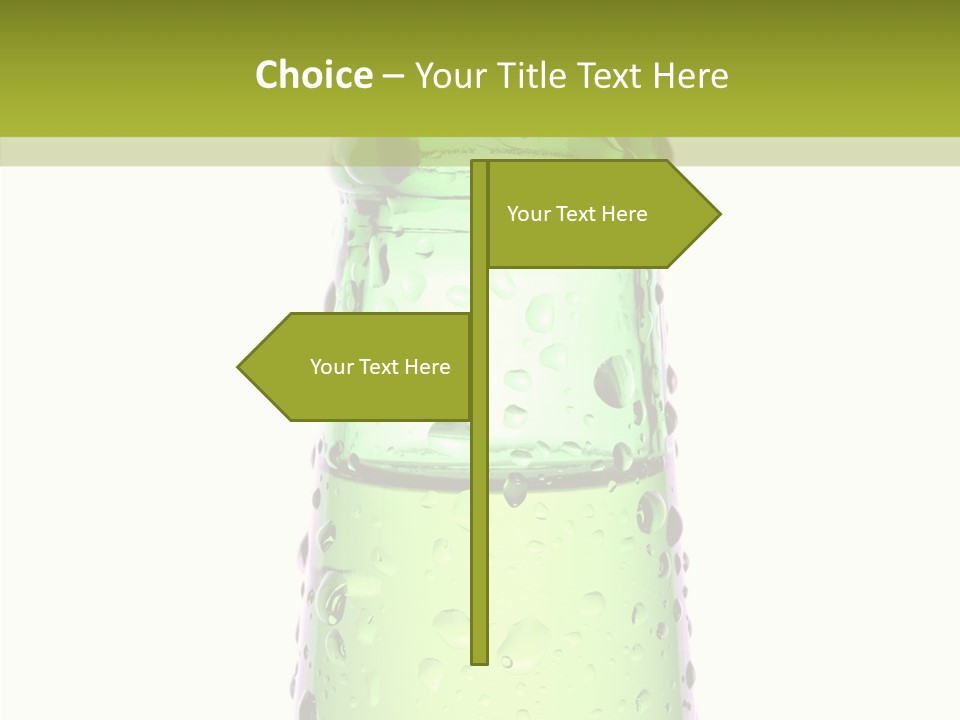 Drink Isolated Green PowerPoint Template