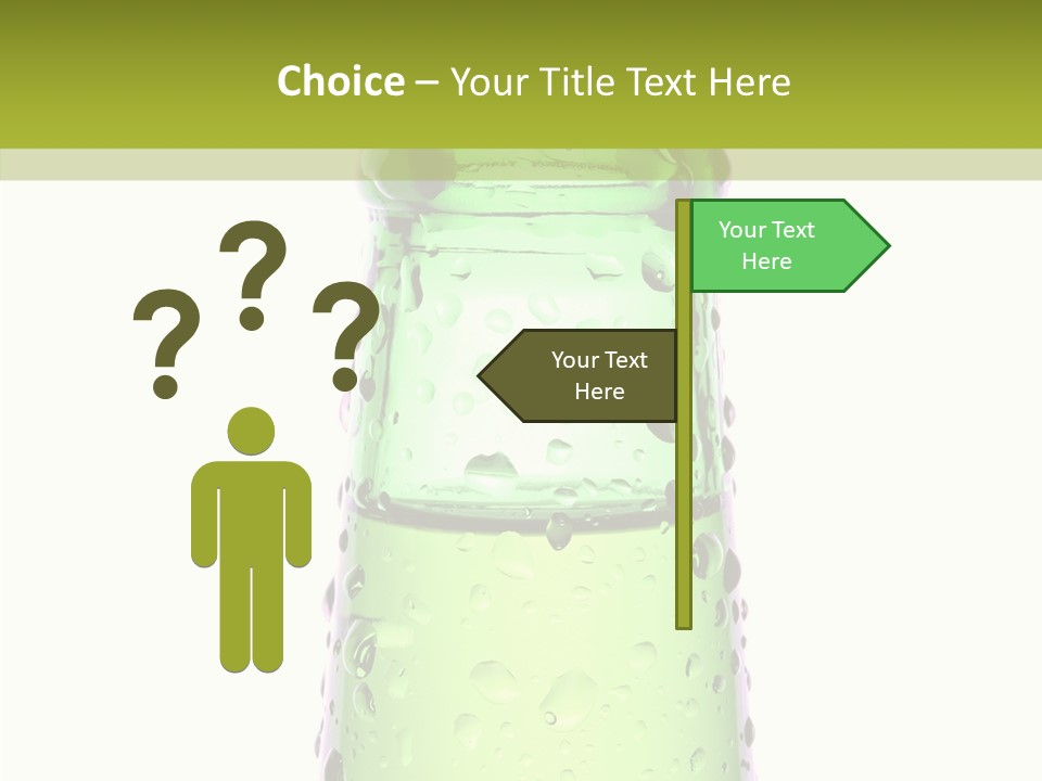 Drink Isolated Green PowerPoint Template