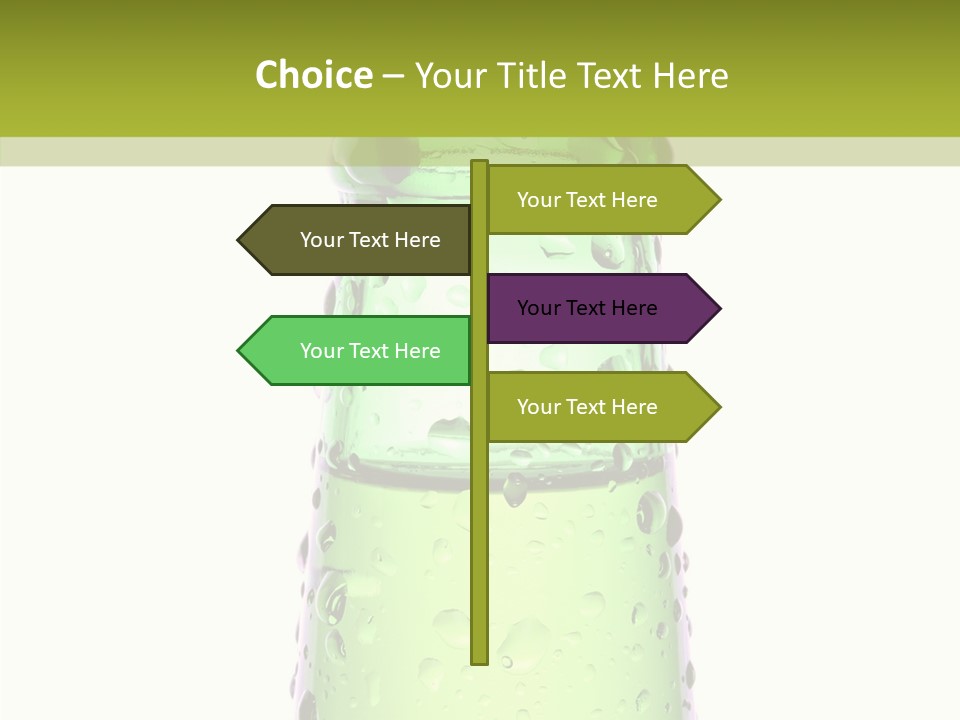 Drink Isolated Green PowerPoint Template