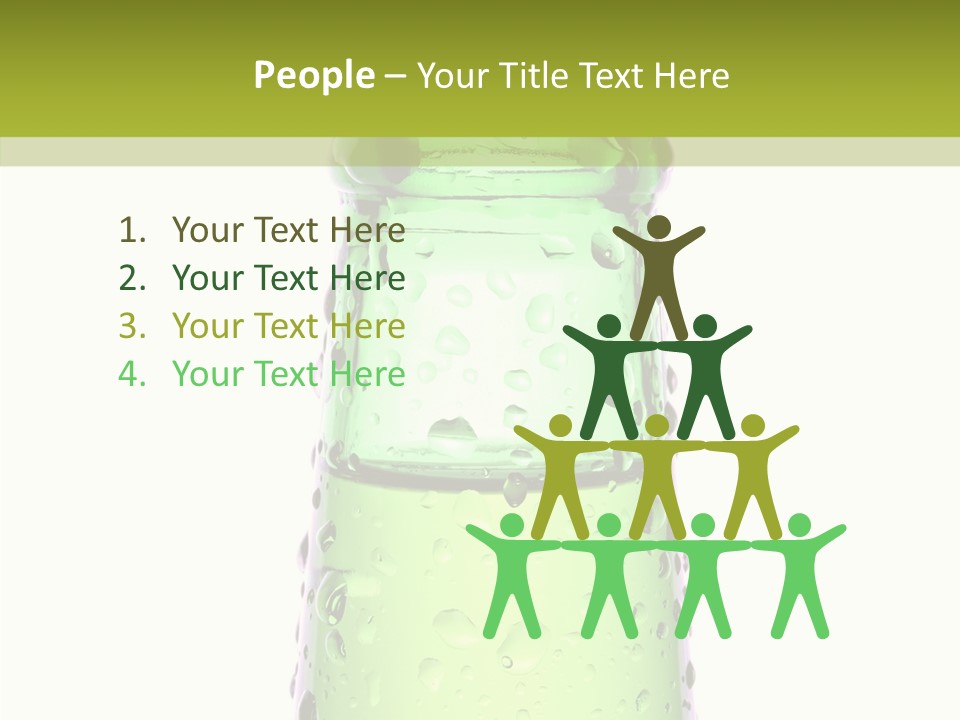Drink Isolated Green PowerPoint Template