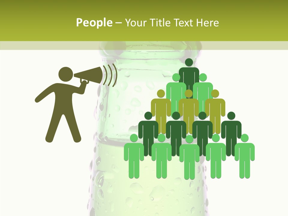Drink Isolated Green PowerPoint Template