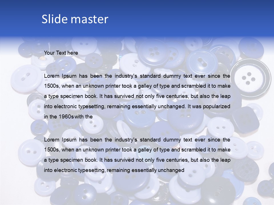 Holes Clothes Shirts PowerPoint Template