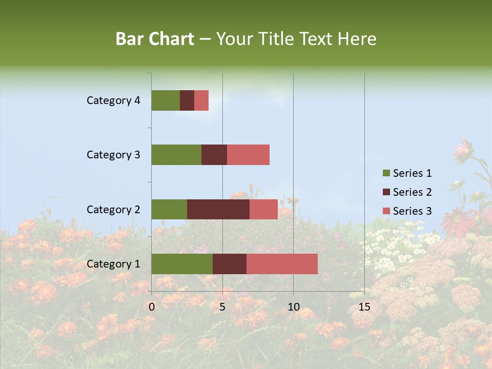 Daisy Blue Garden PowerPoint Template