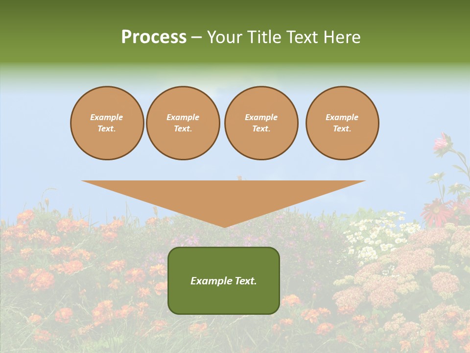 Daisy Blue Garden PowerPoint Template