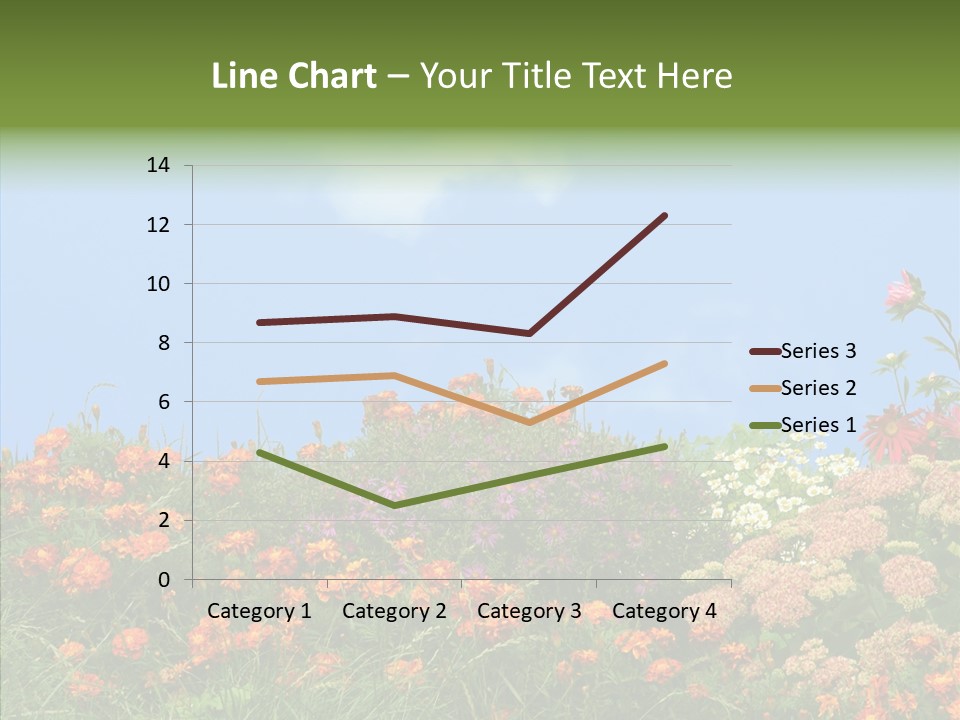 Daisy Blue Garden PowerPoint Template