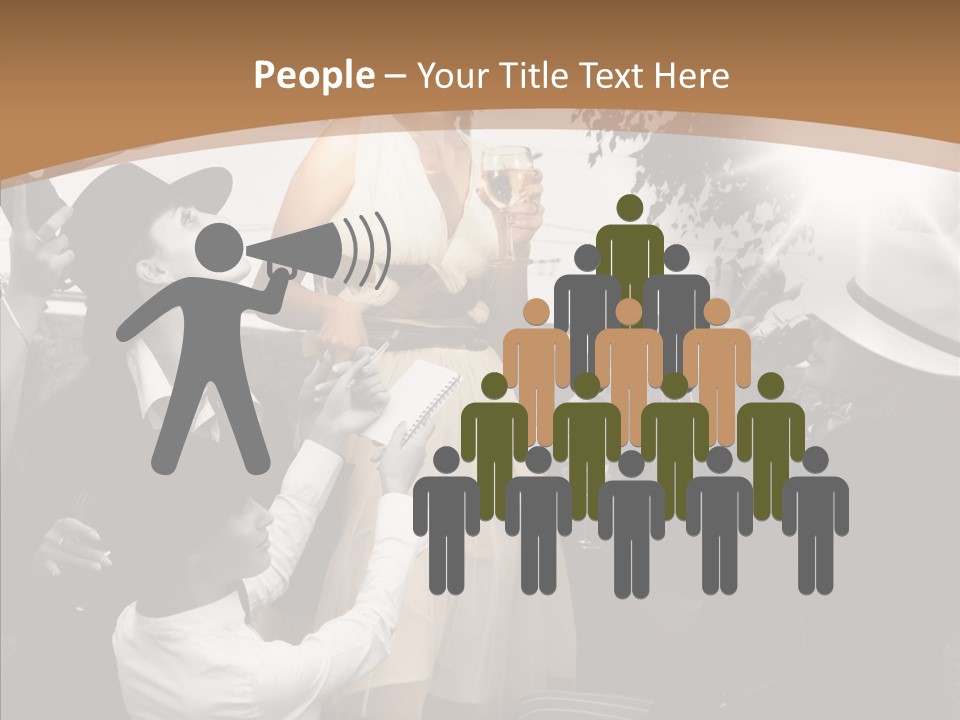 Entertainment Flash Photographer PowerPoint Template