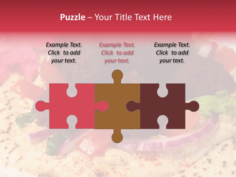 Sandwich Garbanzos Appetizer PowerPoint Template