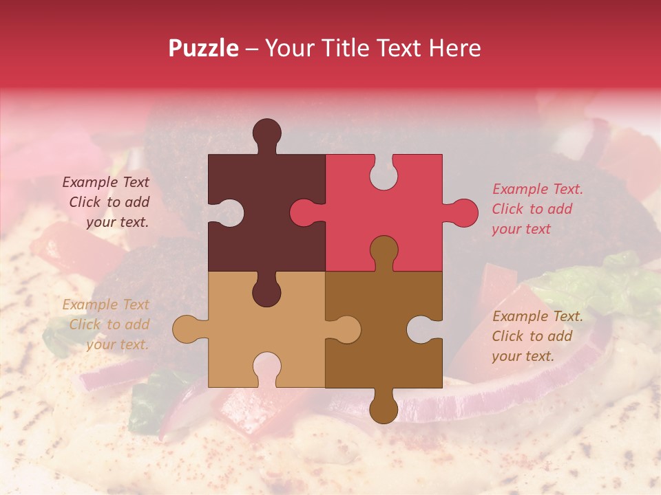 Sandwich Garbanzos Appetizer PowerPoint Template