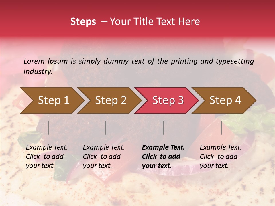 Sandwich Garbanzos Appetizer PowerPoint Template