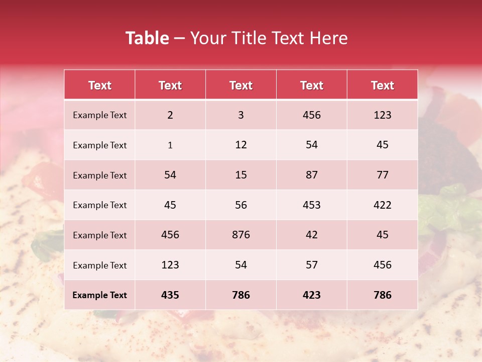 Sandwich Garbanzos Appetizer PowerPoint Template