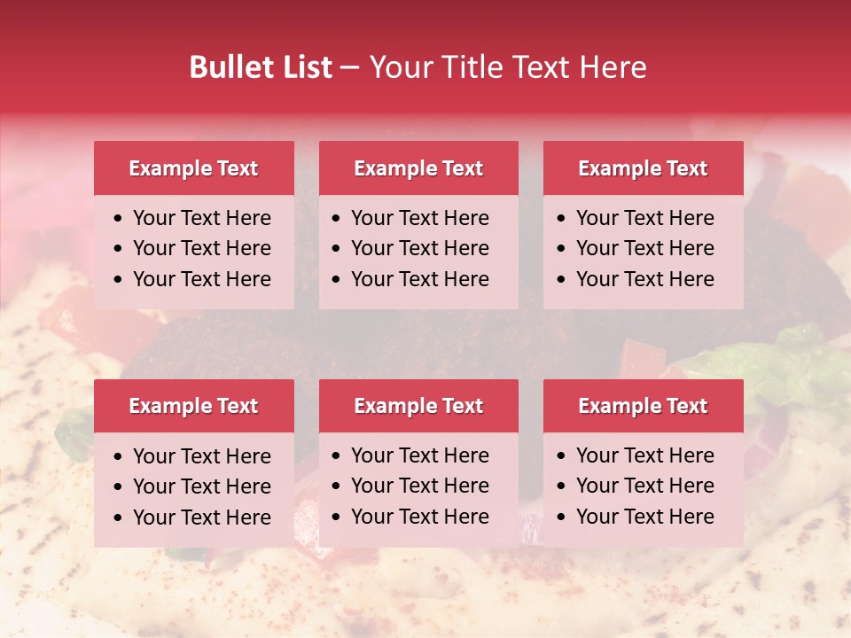 Sandwich Garbanzos Appetizer PowerPoint Template