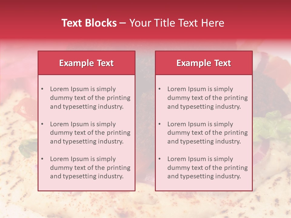 Sandwich Garbanzos Appetizer PowerPoint Template