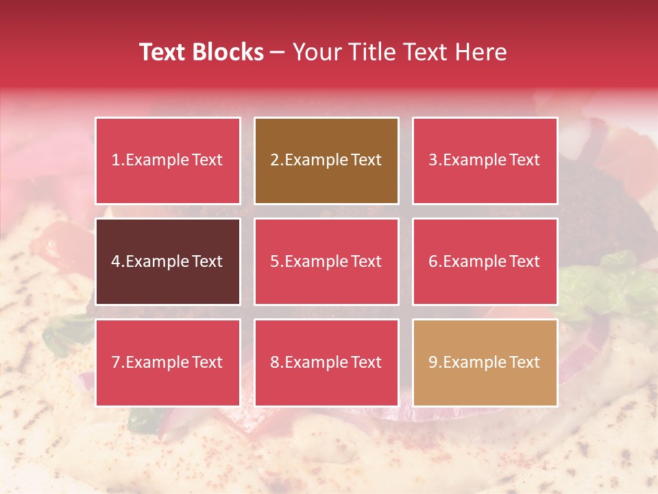 Sandwich Garbanzos Appetizer PowerPoint Template