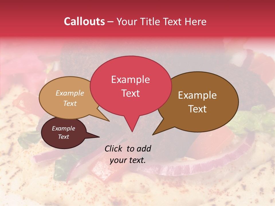 Sandwich Garbanzos Appetizer PowerPoint Template