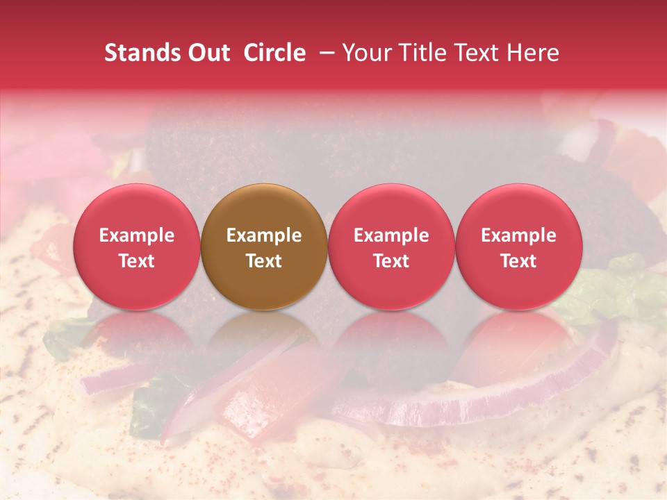 Sandwich Garbanzos Appetizer PowerPoint Template