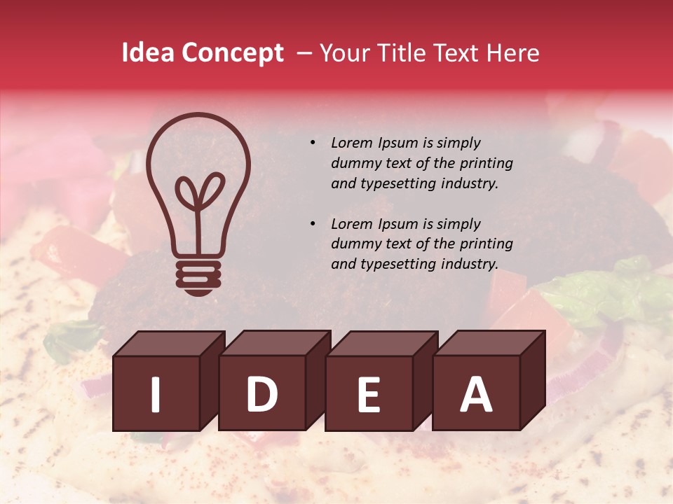 Sandwich Garbanzos Appetizer PowerPoint Template