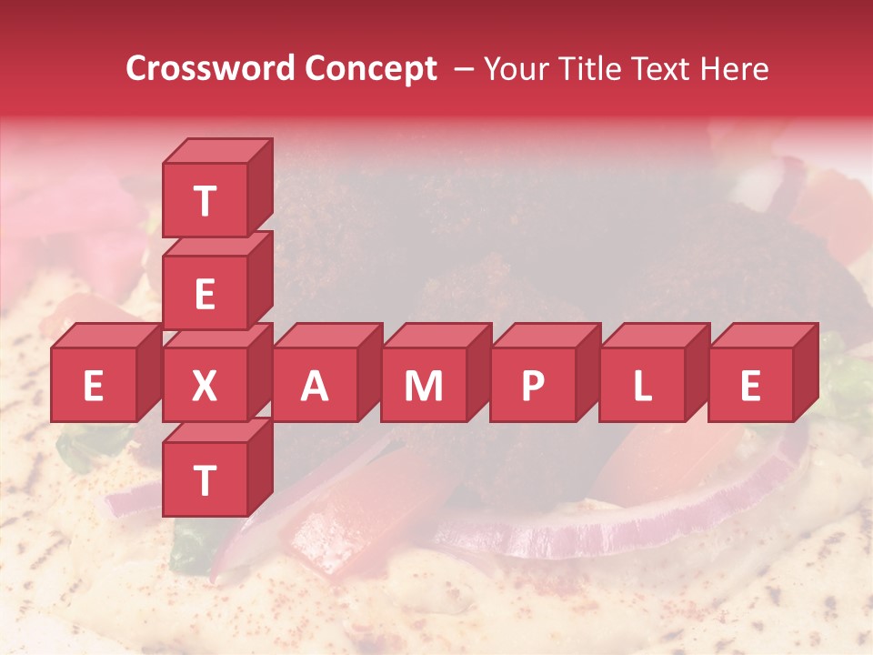 Sandwich Garbanzos Appetizer PowerPoint Template