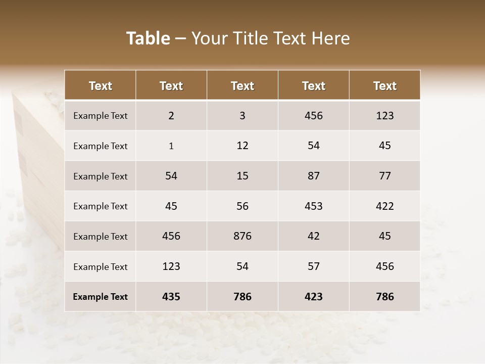 Rice Asian Indian PowerPoint Template