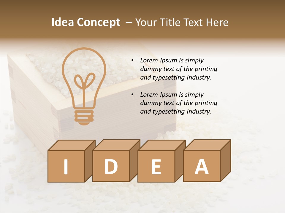 Rice Asian Indian PowerPoint Template