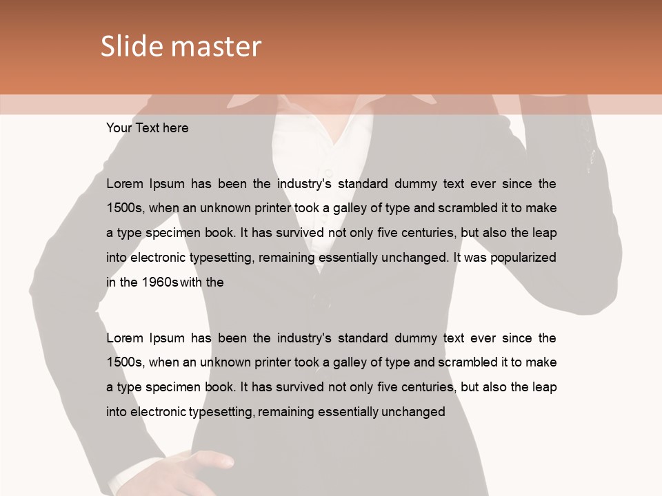 Happy Face Person PowerPoint Template