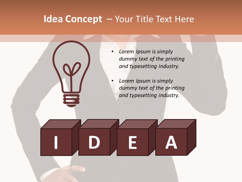 Happy Face Person PowerPoint Template