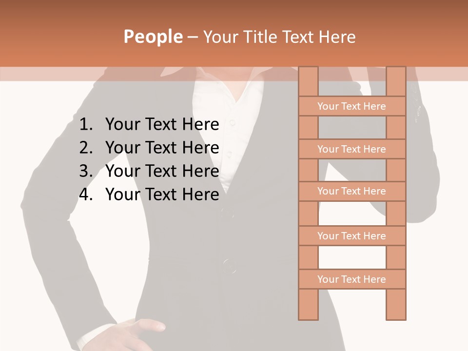 Happy Face Person PowerPoint Template
