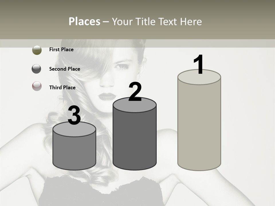 Caucasian Y Vogue PowerPoint Template