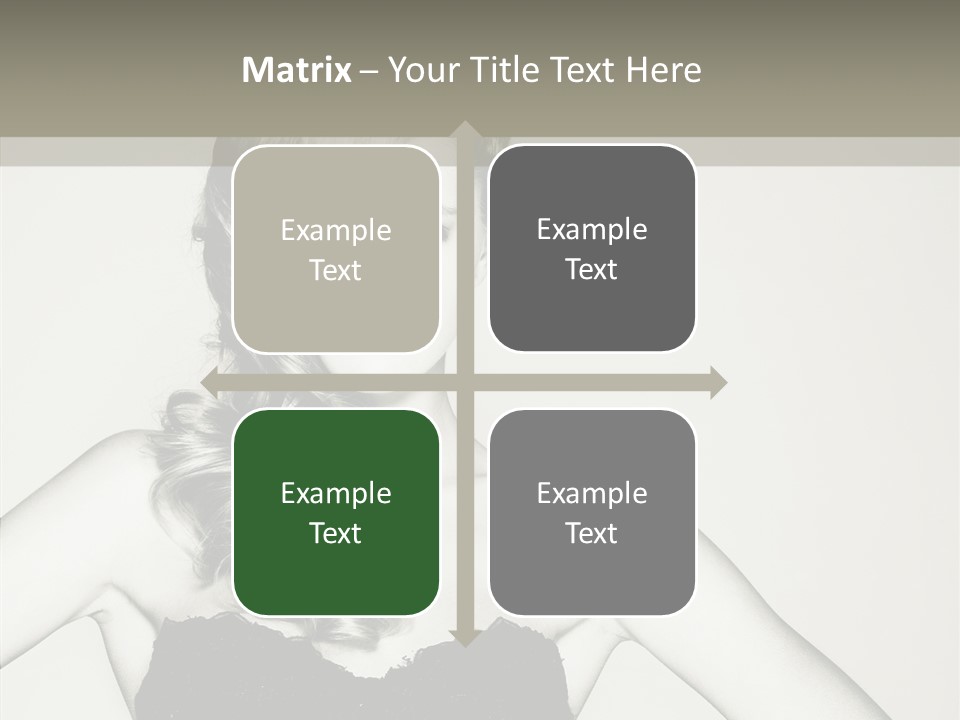 Caucasian Y Vogue PowerPoint Template