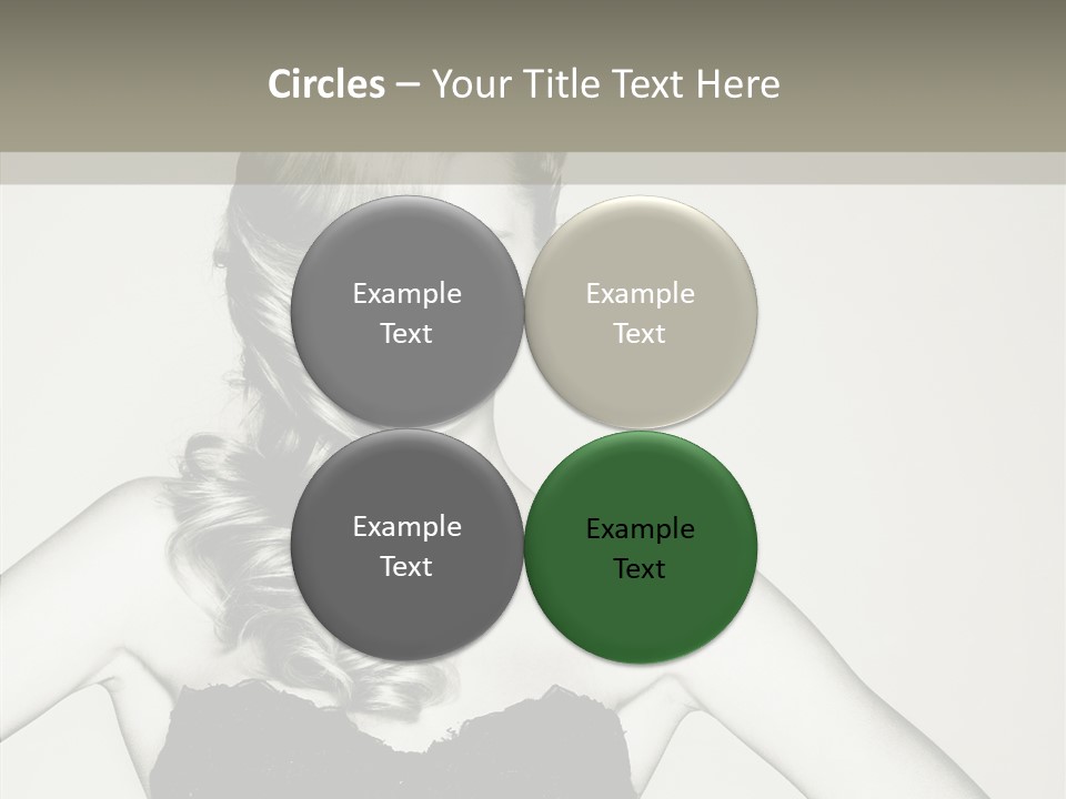 Caucasian Y Vogue PowerPoint Template