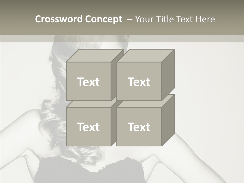 Caucasian Y Vogue PowerPoint Template
