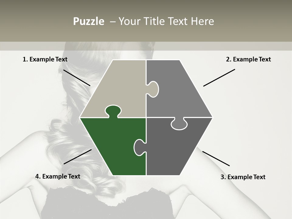 Caucasian Y Vogue PowerPoint Template