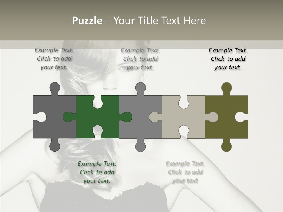 Caucasian Y Vogue PowerPoint Template