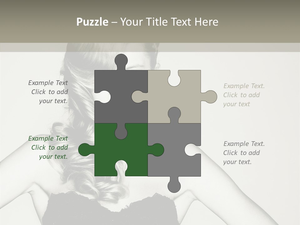 Caucasian Y Vogue PowerPoint Template