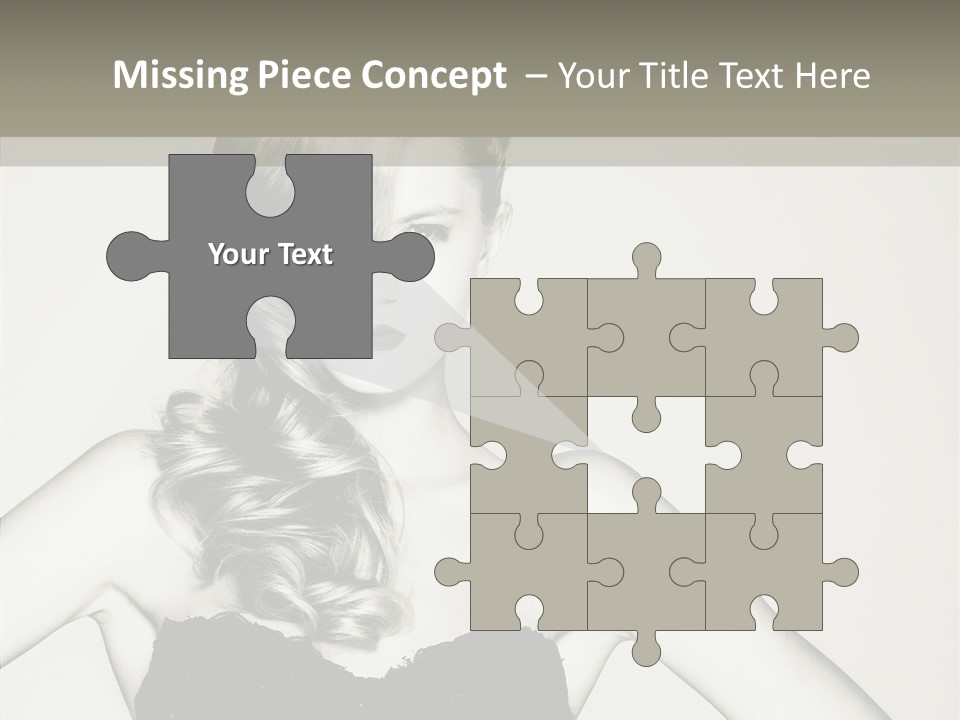 Caucasian Y Vogue PowerPoint Template