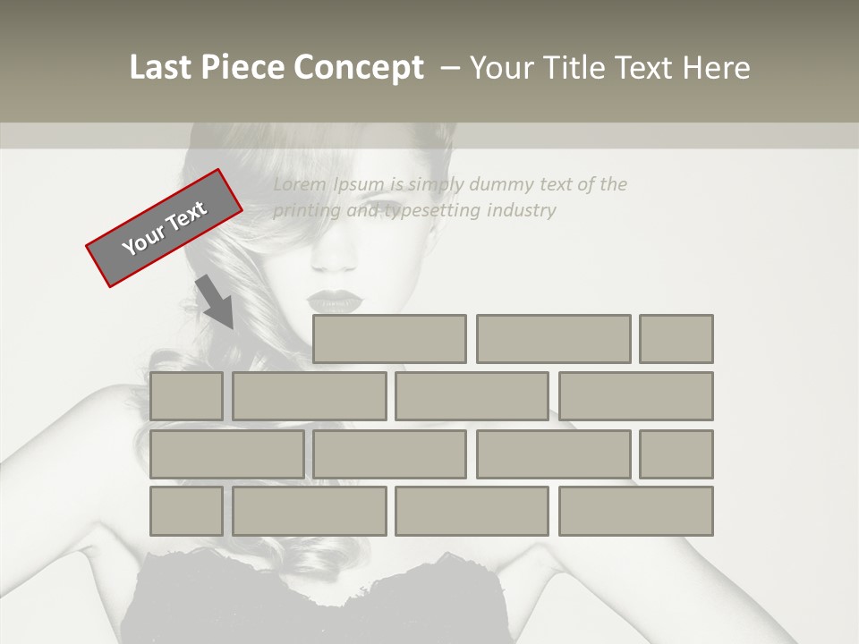Caucasian Y Vogue PowerPoint Template