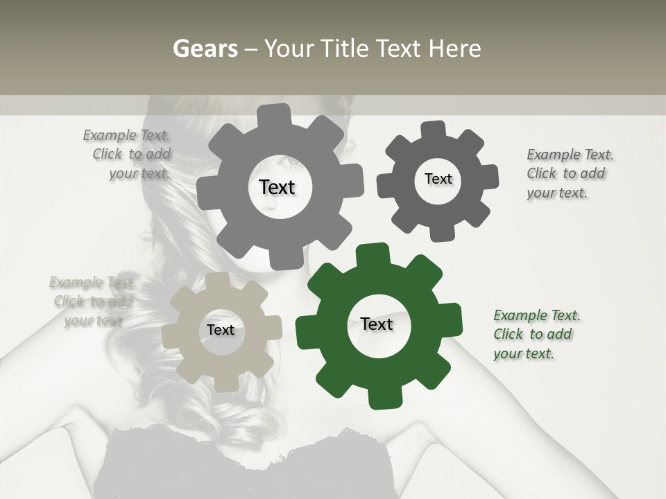 Caucasian Y Vogue PowerPoint Template