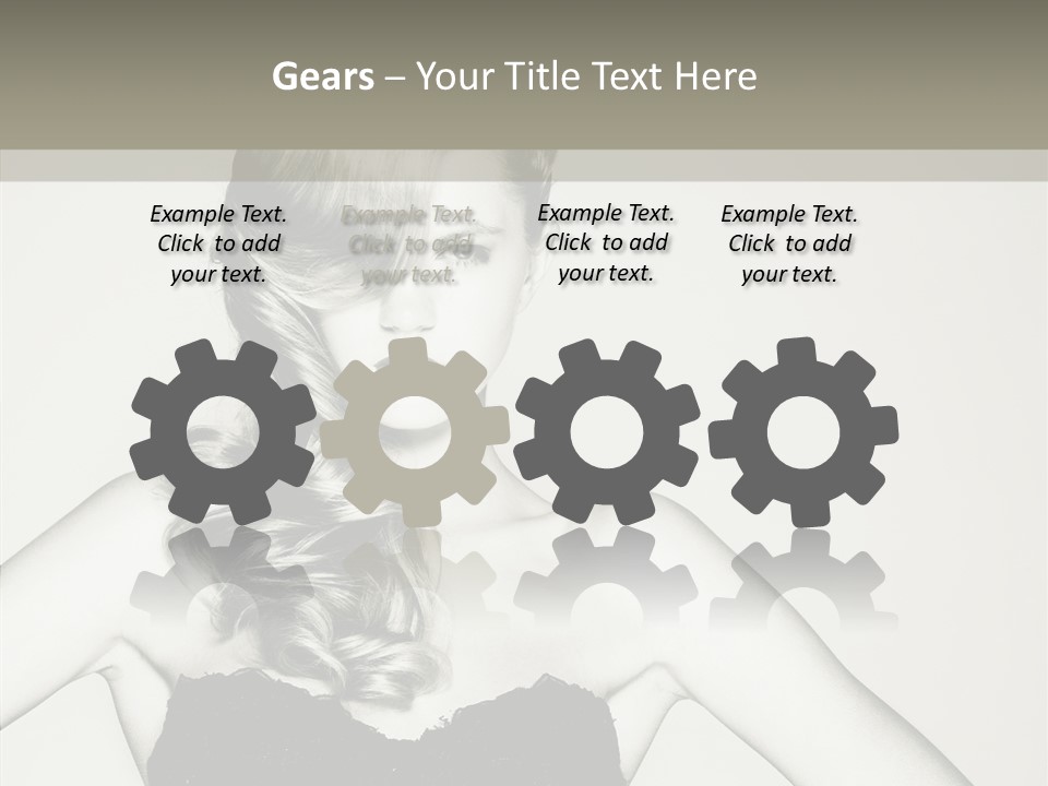 Caucasian Y Vogue PowerPoint Template